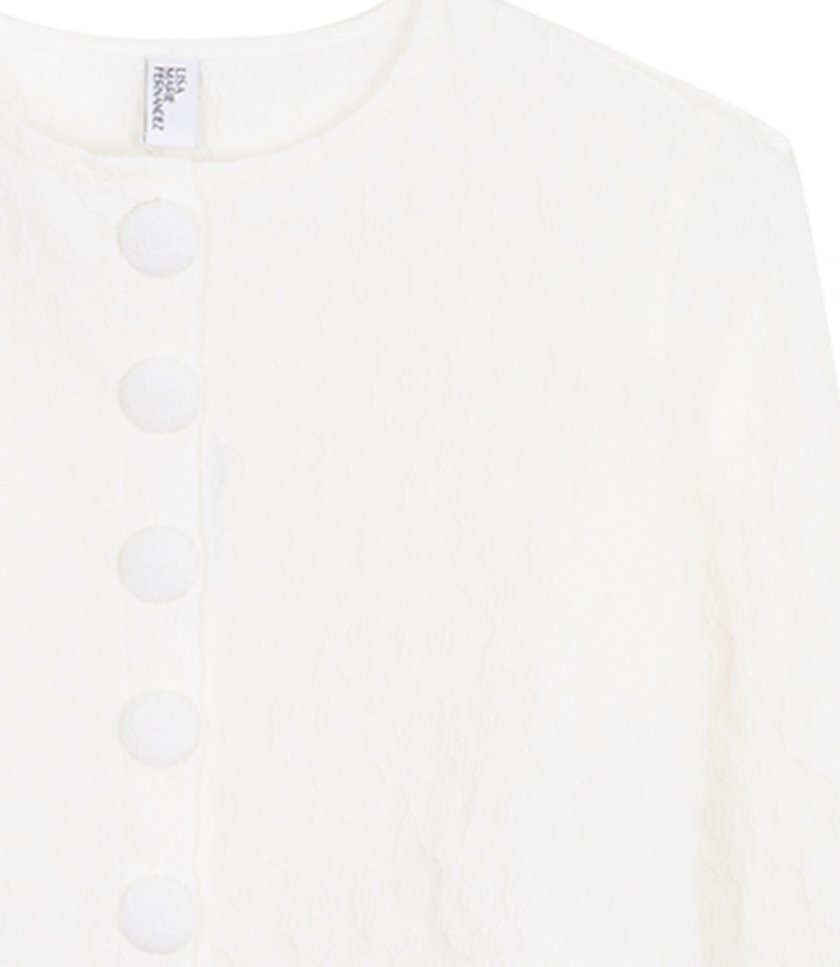 TEXTURED JACQUARD CARDIGAN