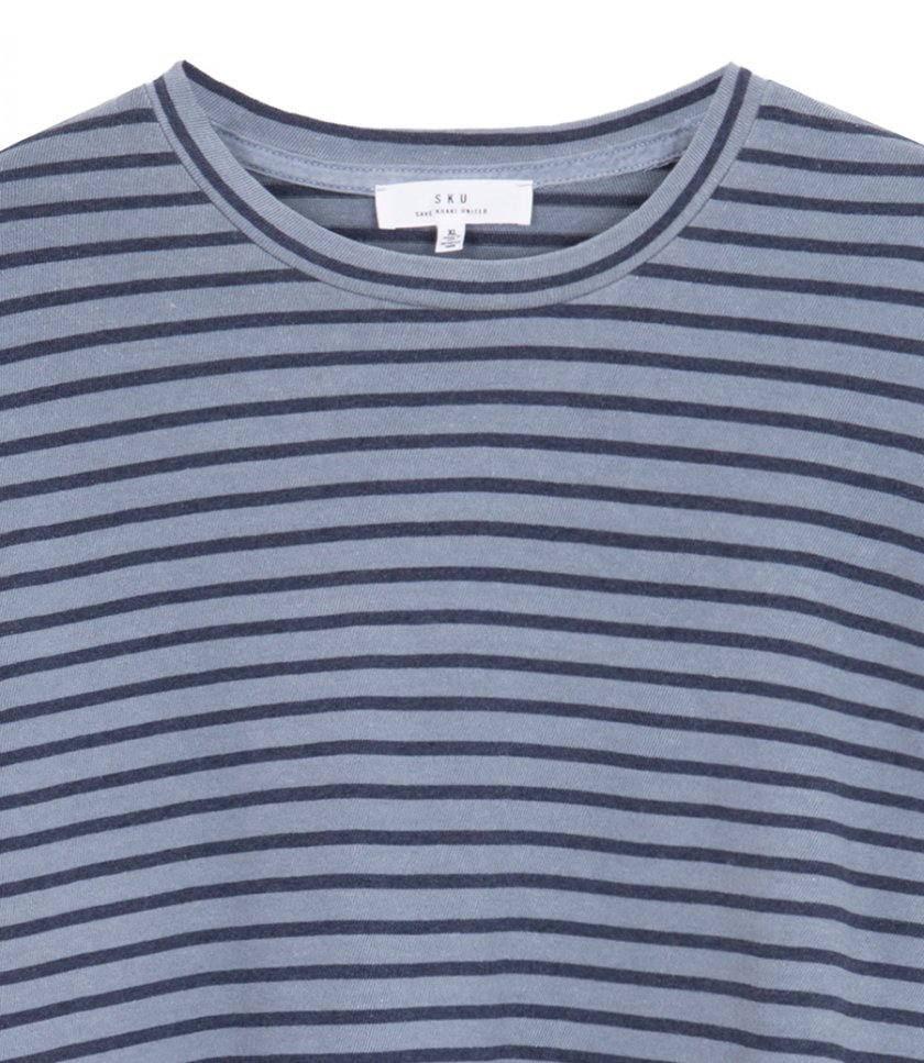 LS ORGANIC HEMP STRIPE CREW TEE