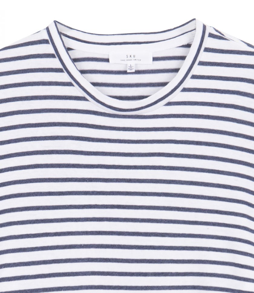 LS ORGANIC HEMP STRIPE CREW TEE