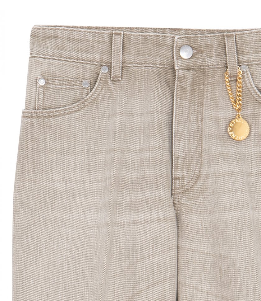 STRAIGHT TURN UP JEANS