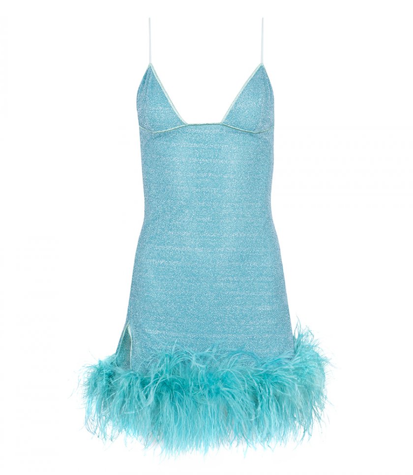 OSEREE - LUMIERE PLUMAGE SHORT DRESS