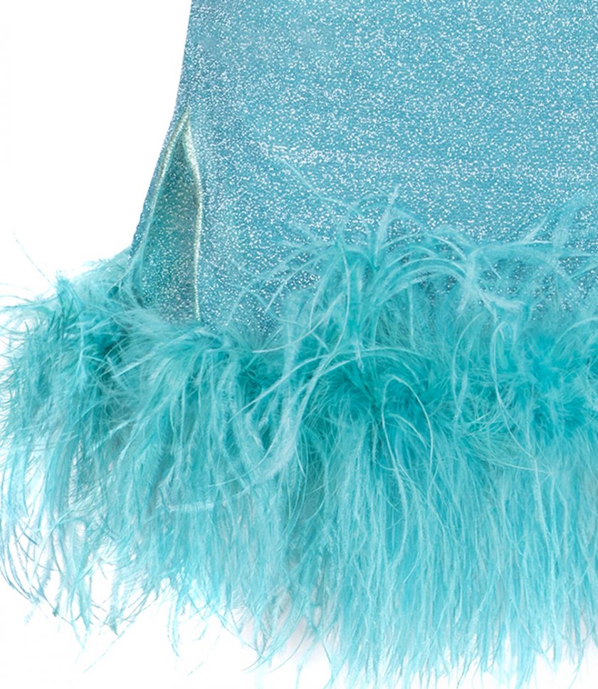 LUMIERE PLUMAGE SHORT DRESS