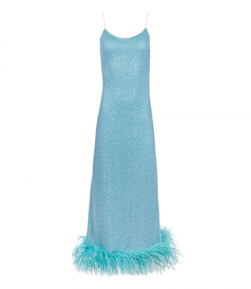 OSEREE - LUMIERE PLUMAGE SLIP DRESS