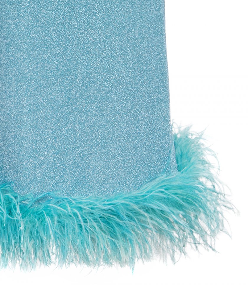 LUMIERE PLUMAGE SLIP DRESS