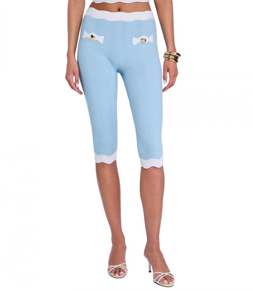 BATHILDE METALLIC RIB PANT