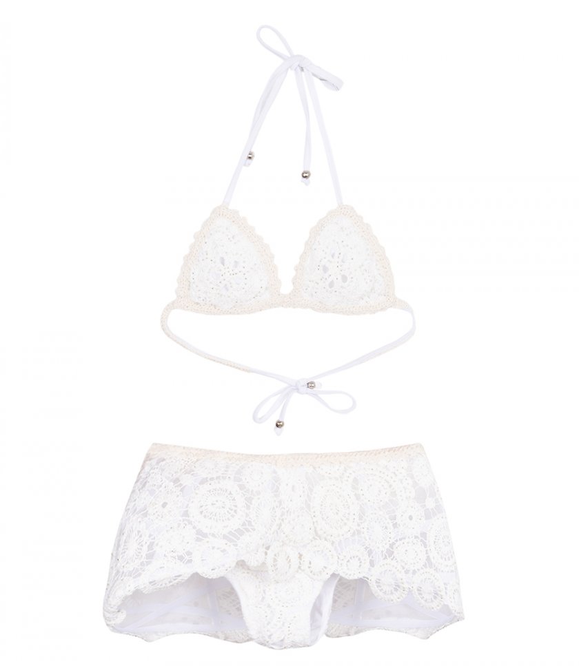 PATBO - GAL EMBROIDERY HIGH WAIST BIKINI