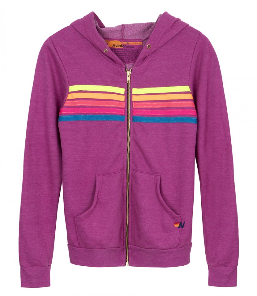 KIDS 5 STRIPE KIDS HOODIE