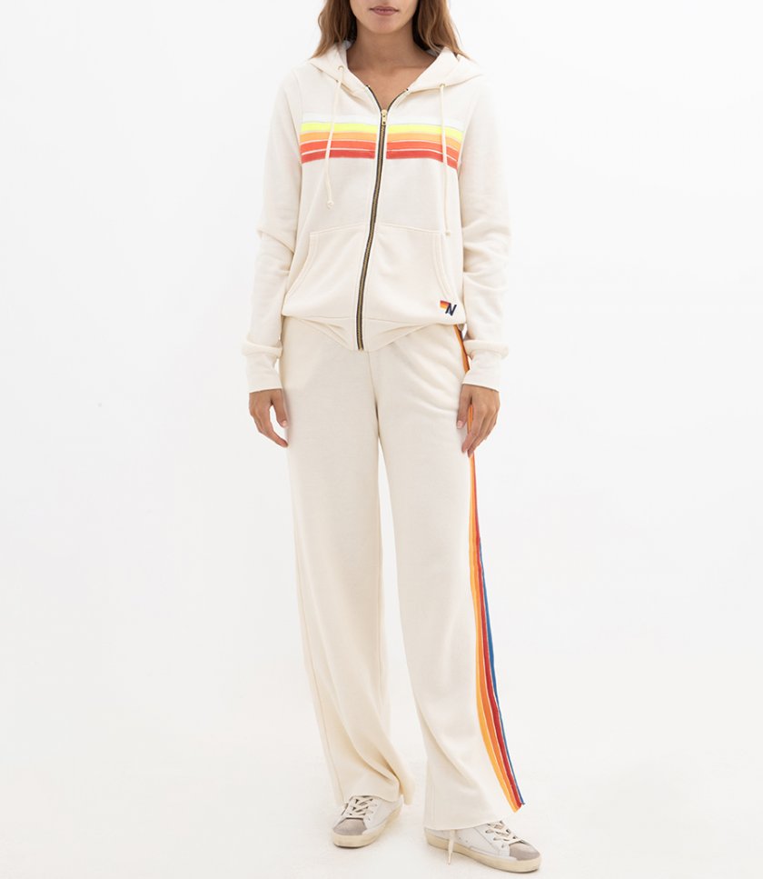 5 STRIPE ZIP HOODIE