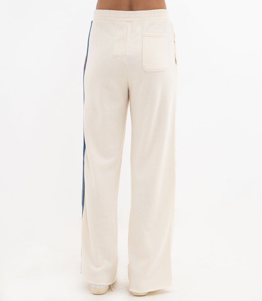 WOMENS 5 STRIPE WIDE LEG POCKET PANT