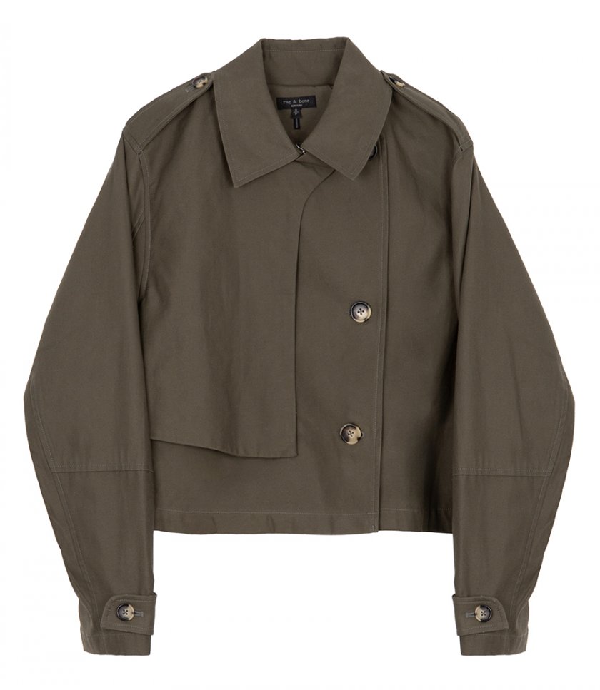 JAMIE CROPPED TRENCH COAT