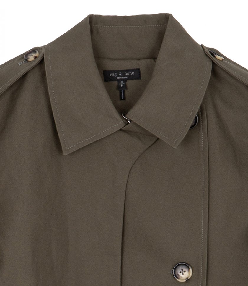 JAMIE CROPPED TRENCH COAT