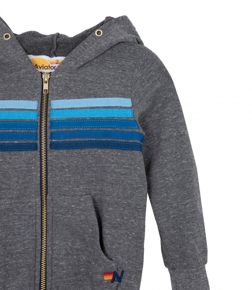 KIDS 5 STRIPE KIDS HOODIE