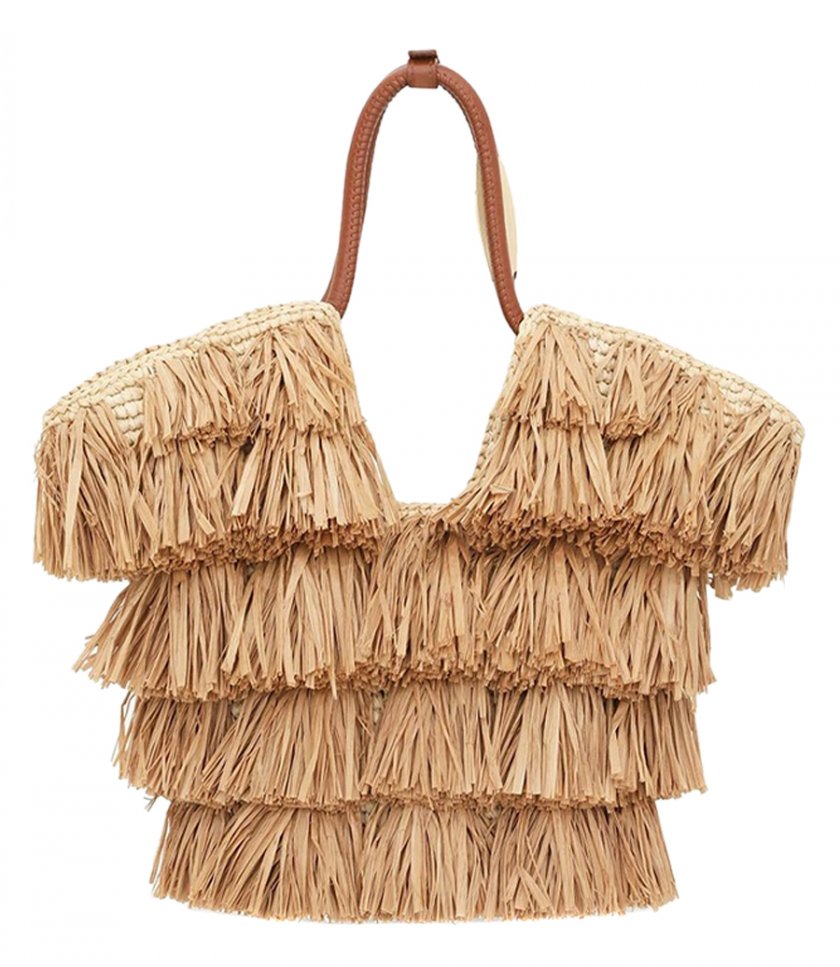 GOLDENTIME SMALL FRINGE TOTE