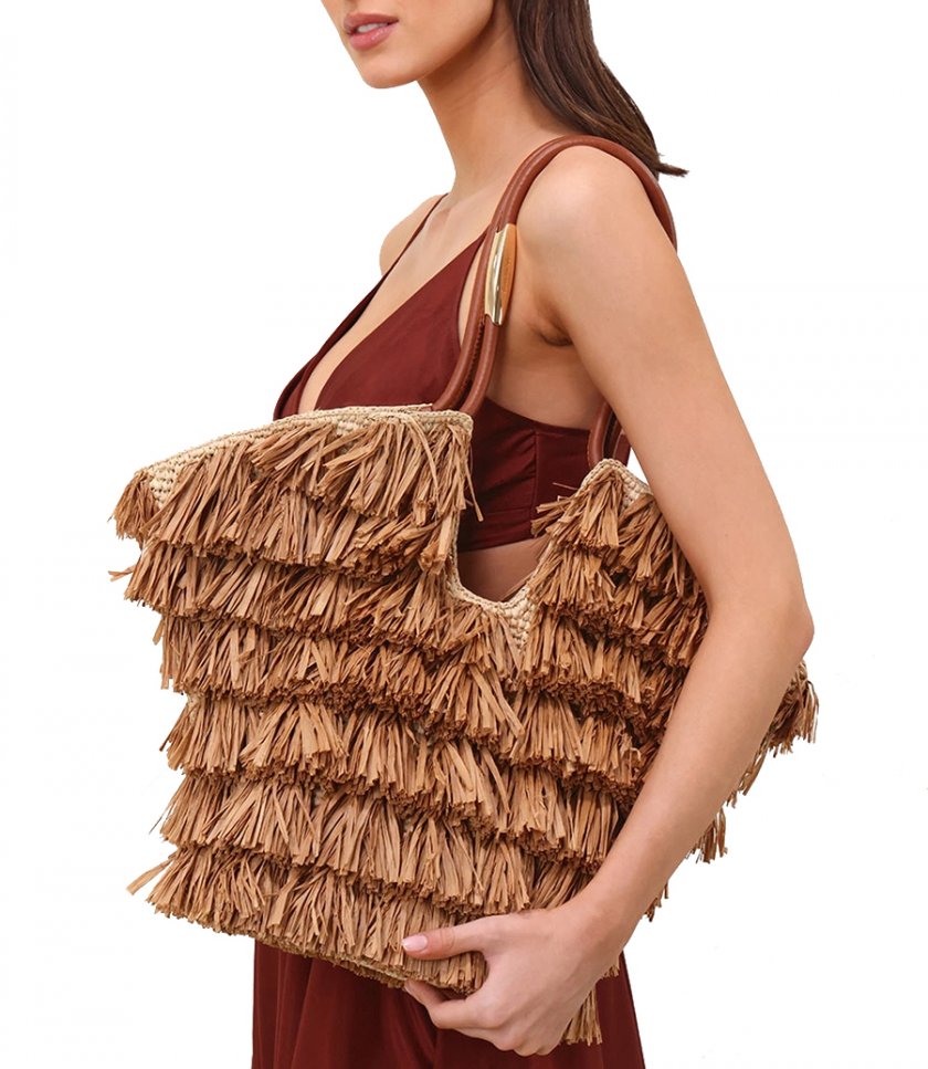 GOLDENTIME MEDIUM FRINGE TOTE