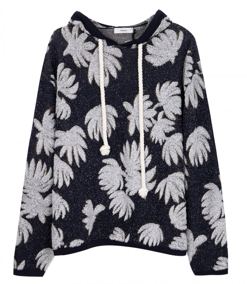 PALM JACQUARD HOODIE