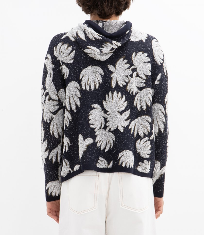 PALM JACQUARD HOODIE
