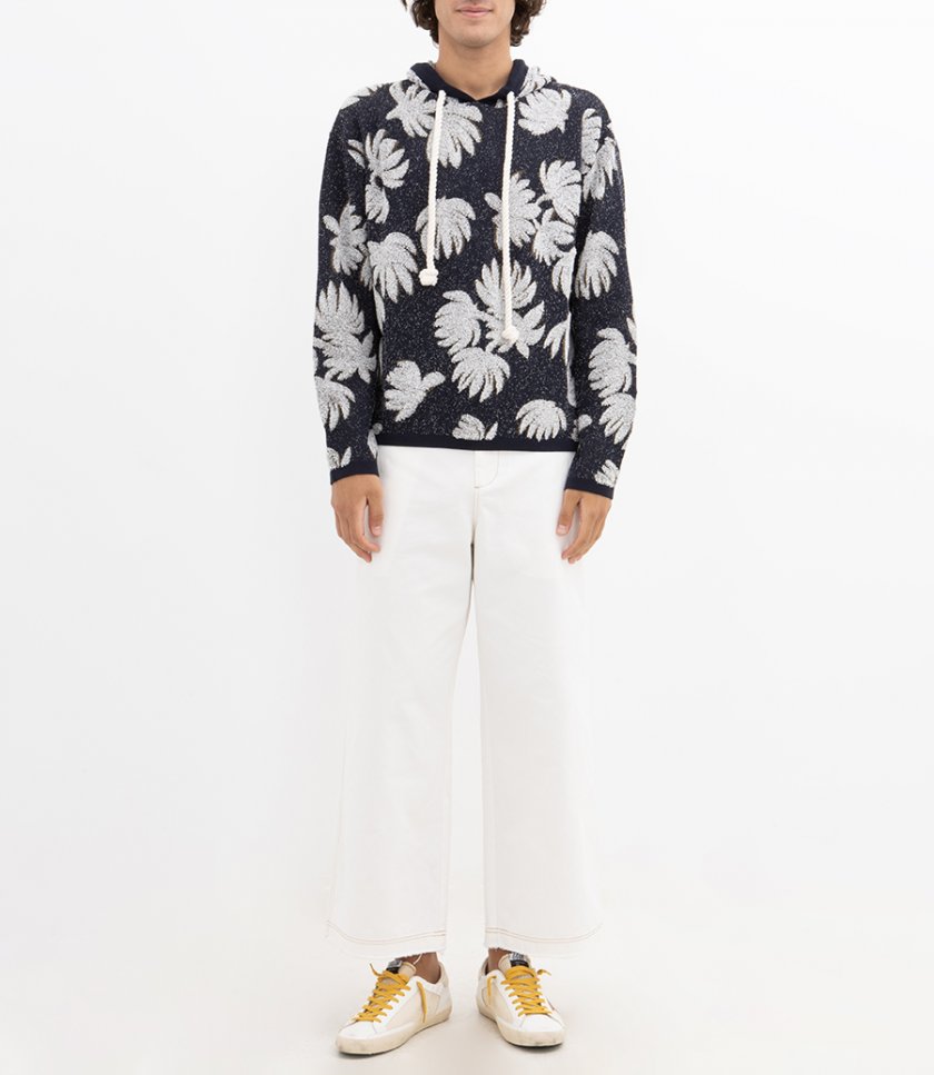 PALM JACQUARD HOODIE