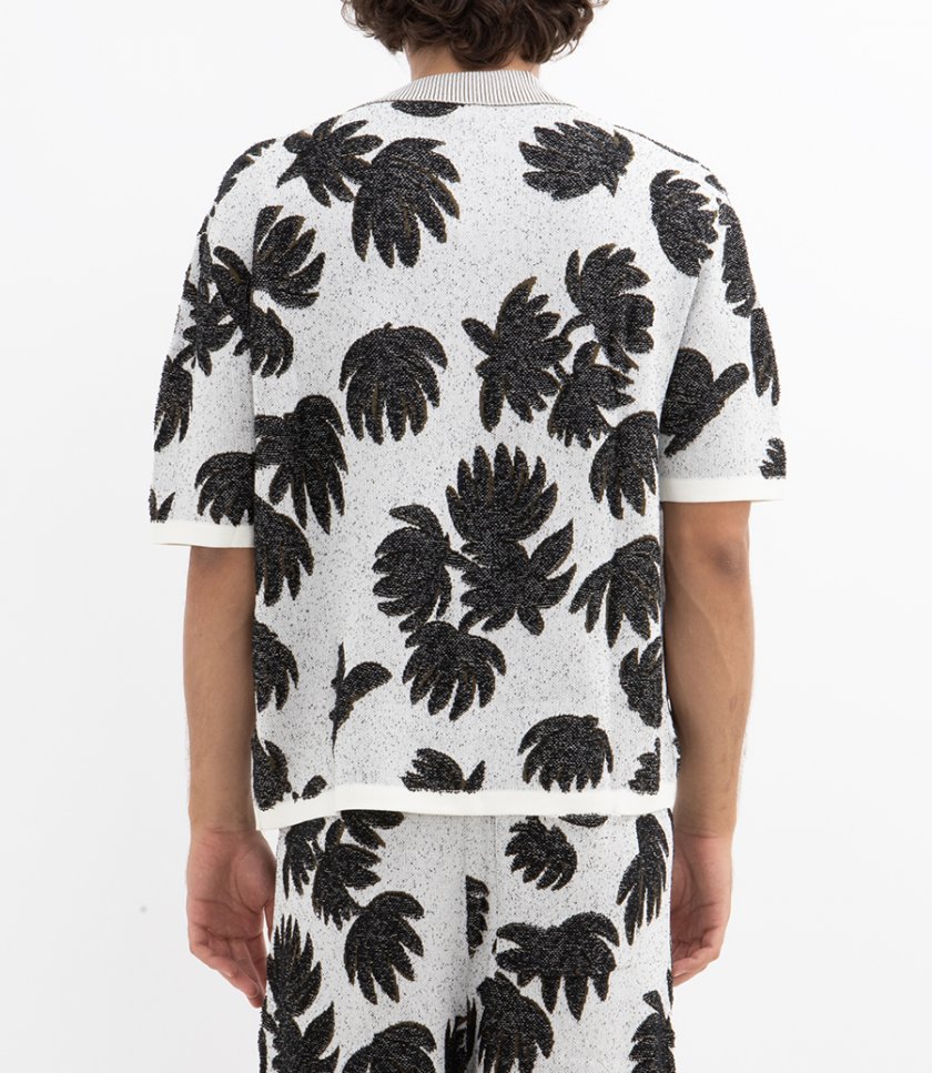PALM JACQUARD POLO