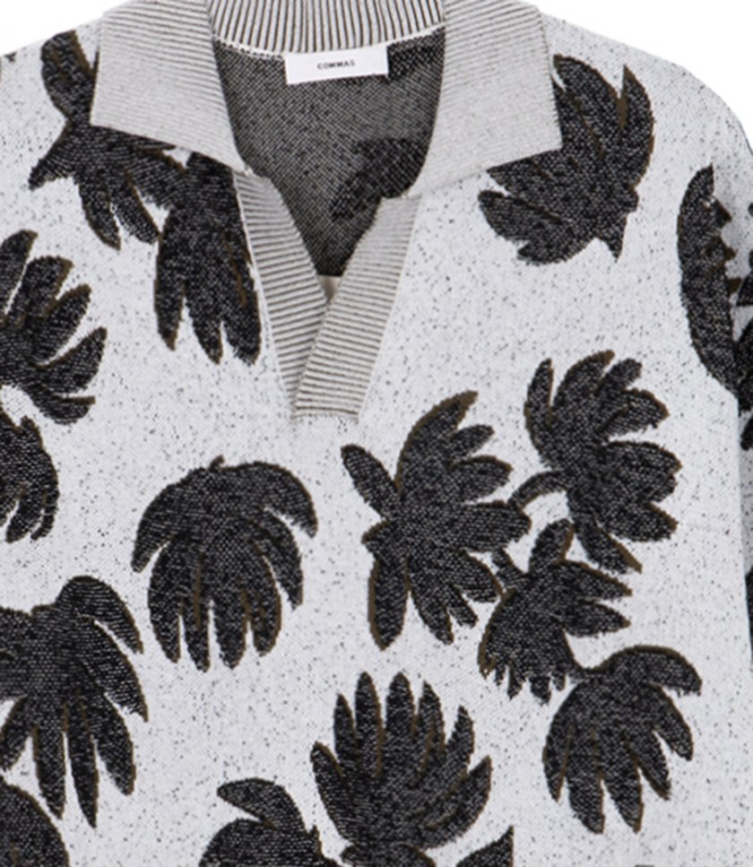 PALM JACQUARD POLO