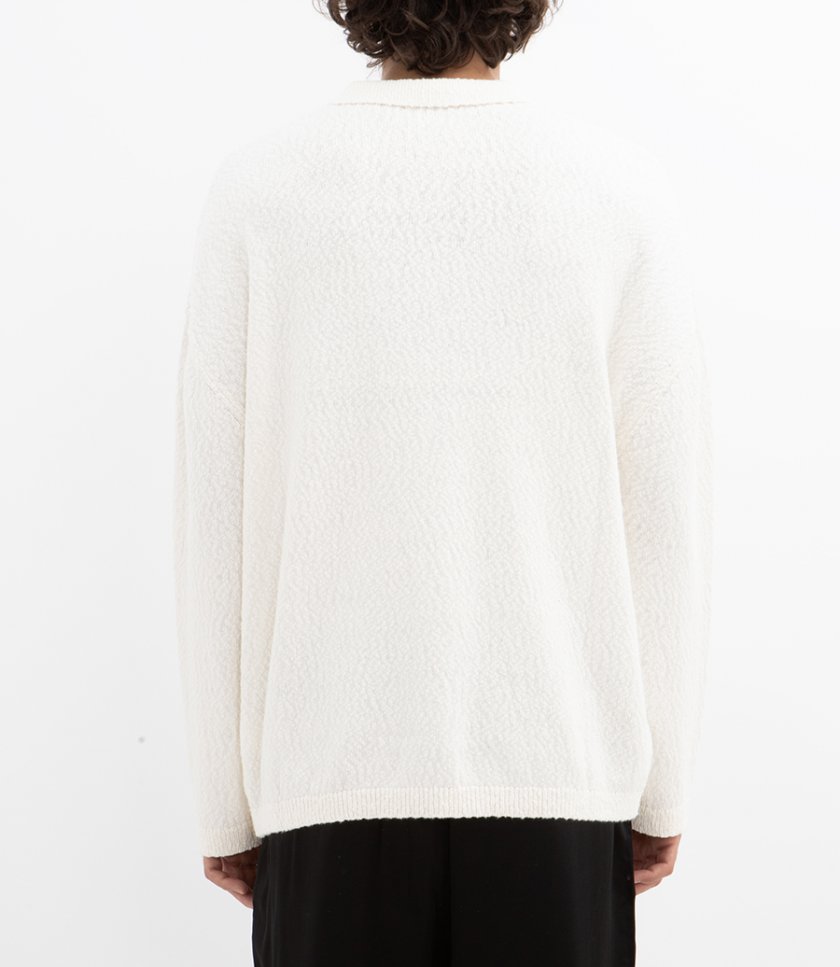 BOXY POLO KNIT