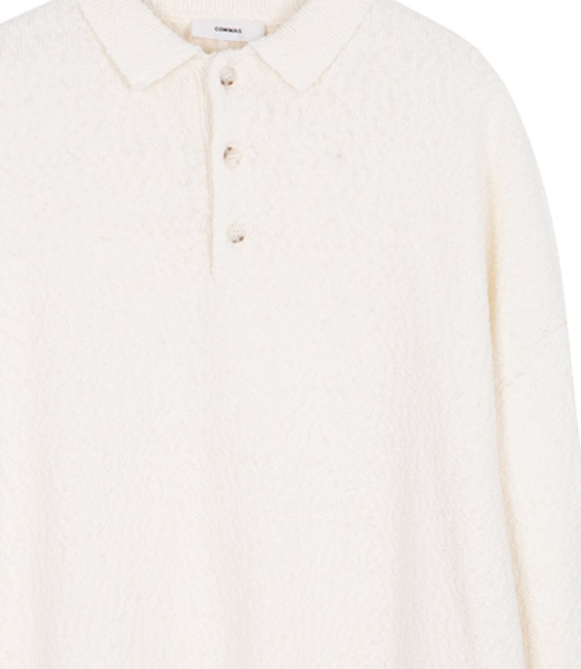 BOXY POLO KNIT
