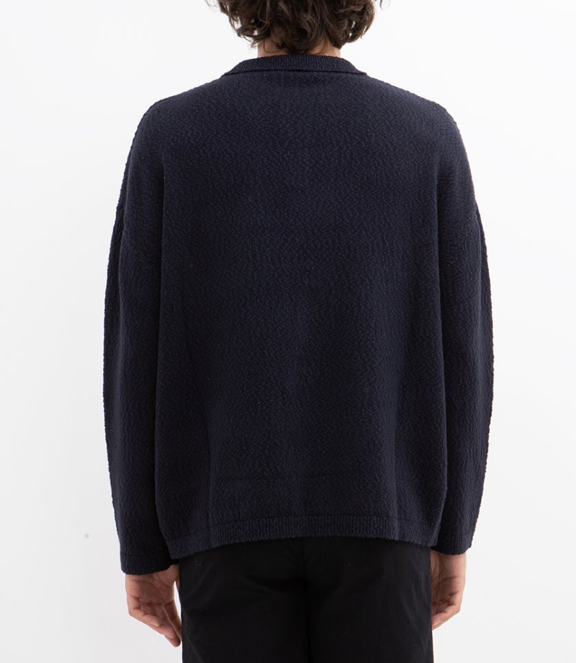 BOXY POLO KNIT