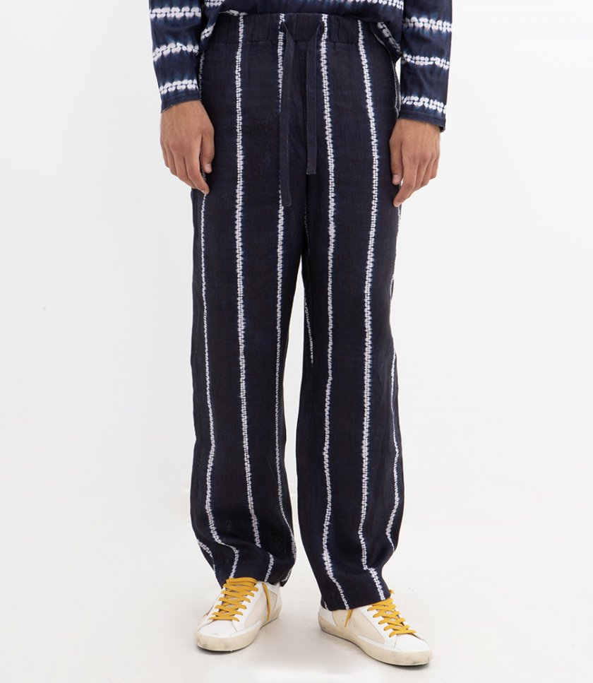SHIBORI STRIPE TROUSERS