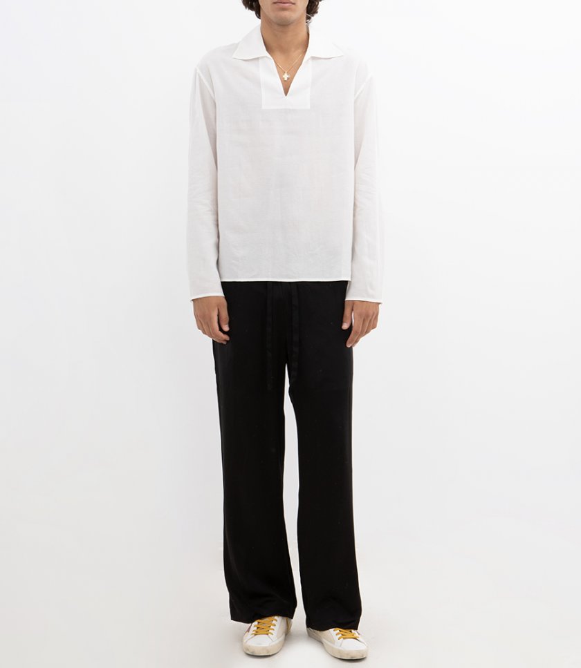 PLEATED POP OVER SHIRT