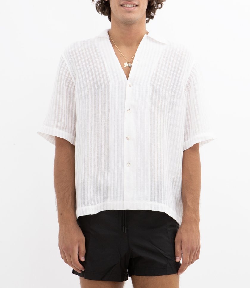 SHEER STRIPE CLASSIC SHIRT