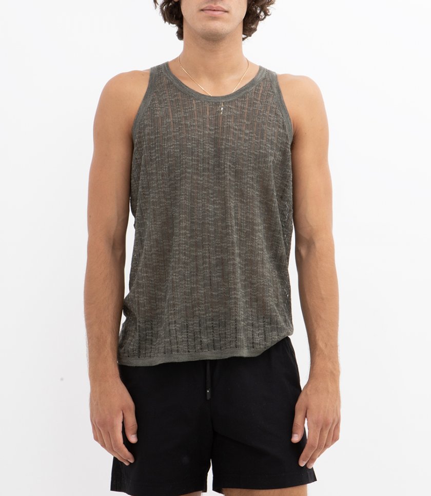 POINTELLE KNIT TANK