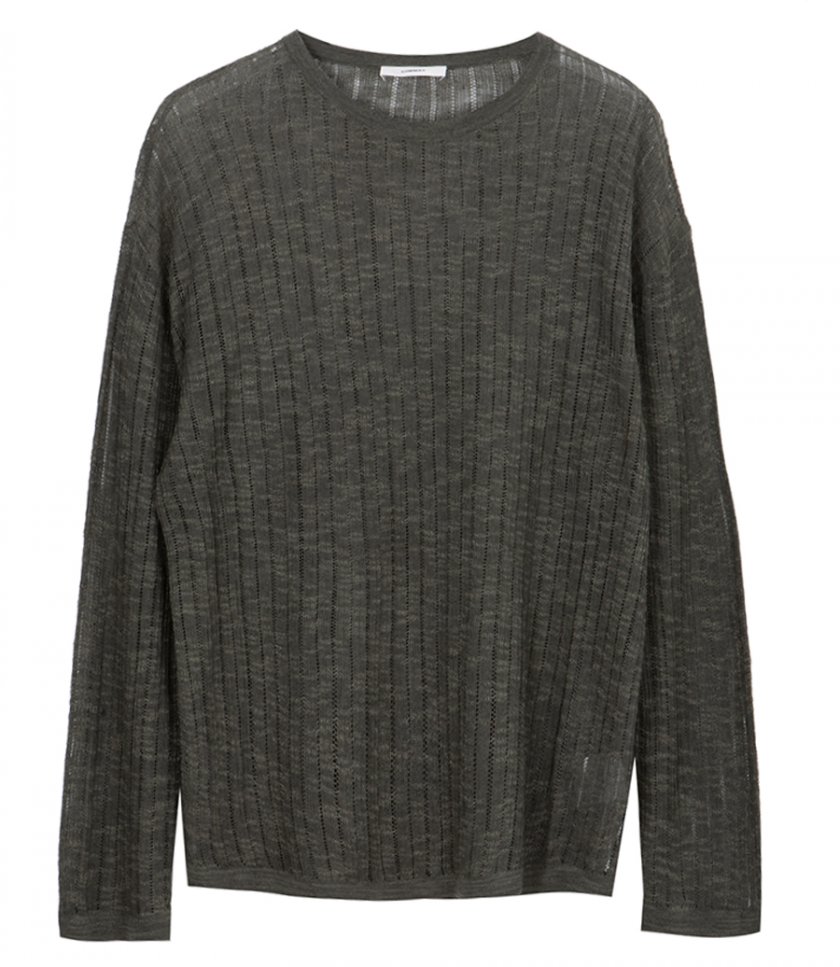POINTELLE KNIT SWEATER