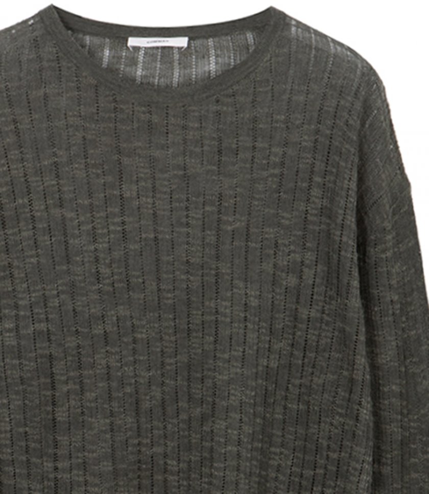 POINTELLE KNIT SWEATER