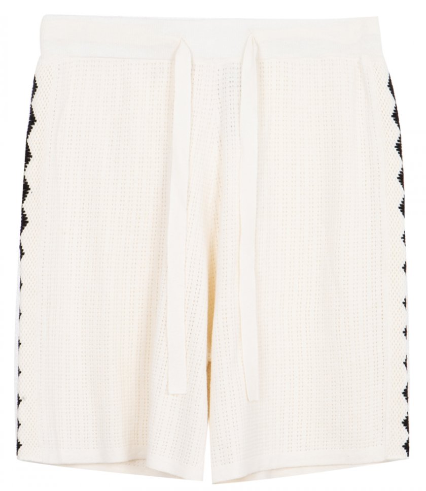 COMMAS - EMBROIDERED CROCHER SHORTS