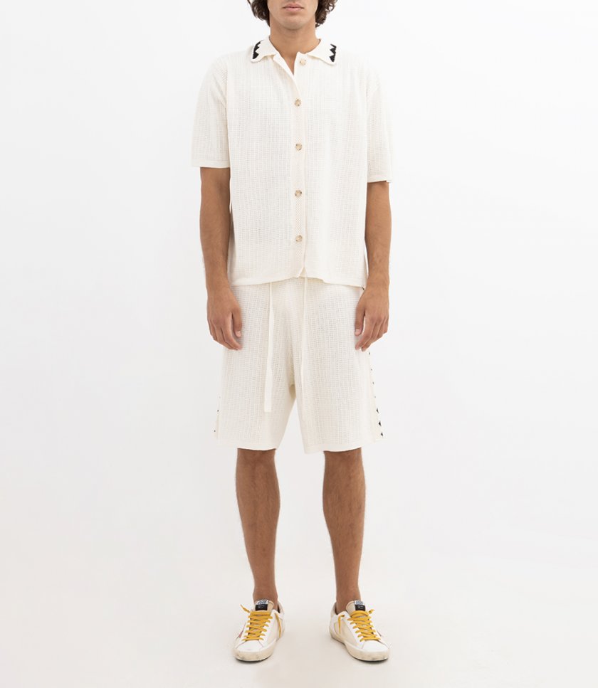 EMBROIDERED CROCHER SHORTS