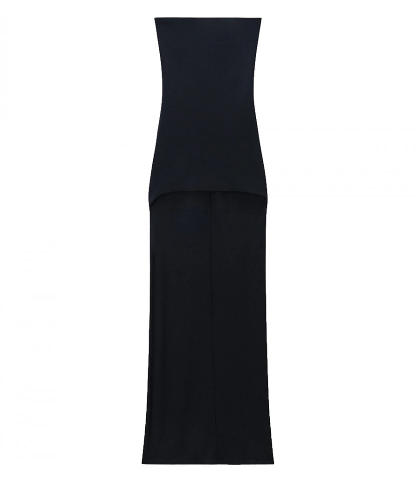 DRESSES - HIGH-LOW STRAPLESS DRESS