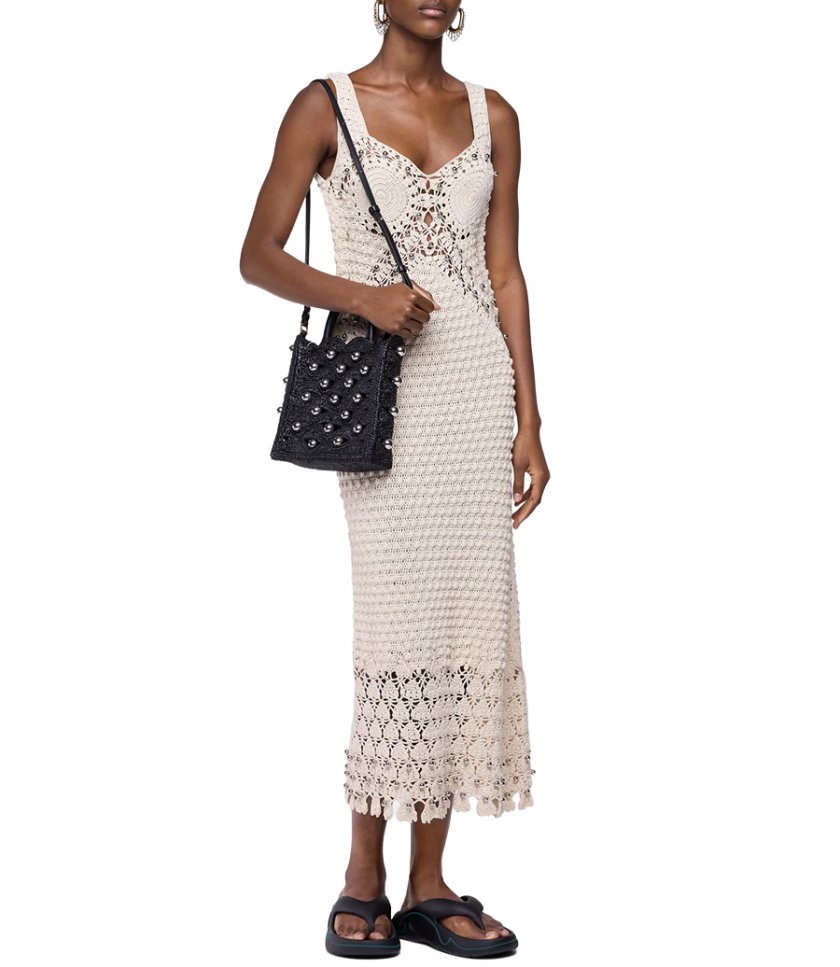 CROCHET MIDI DRESS