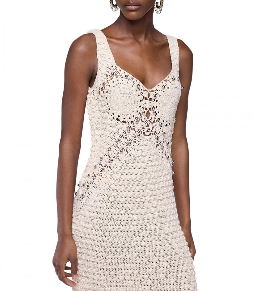 CROCHET MIDI DRESS