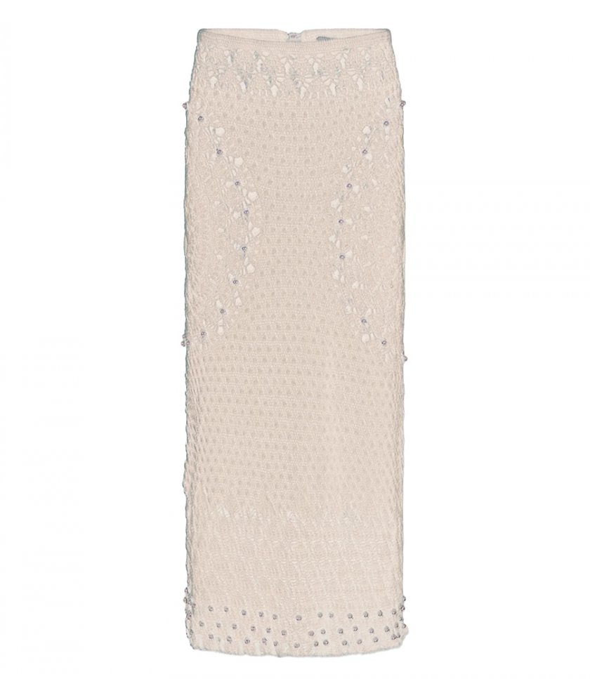 EMBELLISHED CROCHET SKIRT