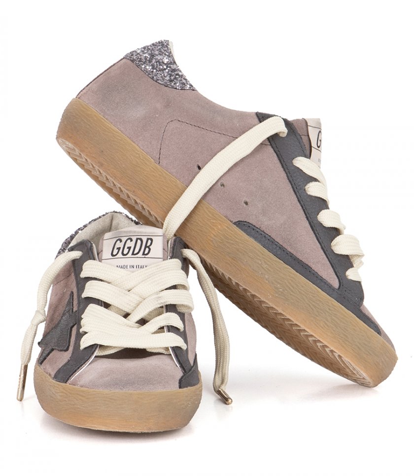 GREY LEATHER STAR SUPER-STAR