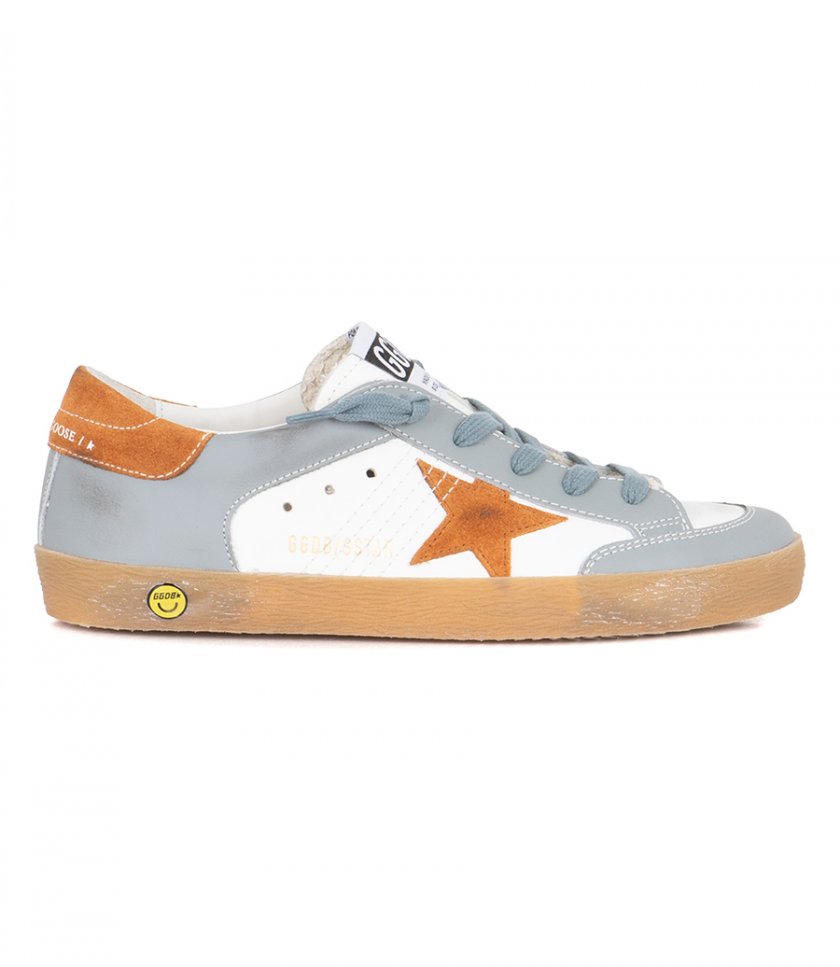 SHOES - ORANGE LEATHER STAR SUPER-STAR