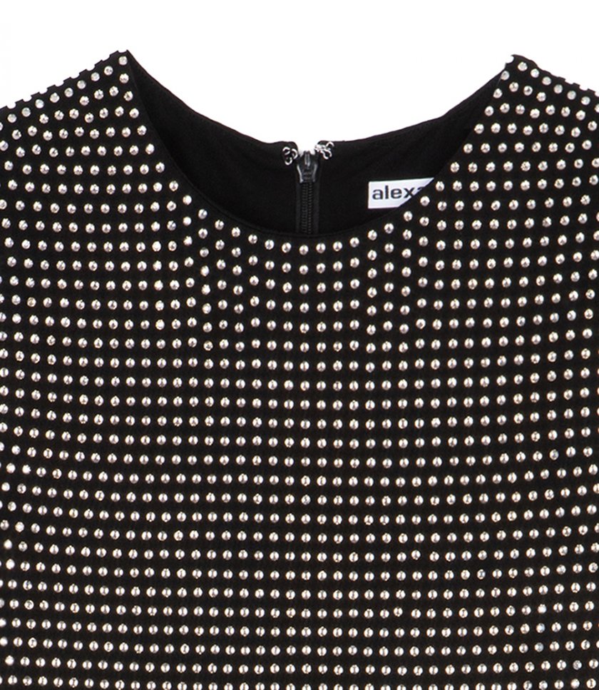 CRYSTAL EMBELLISHED MINI DRESS