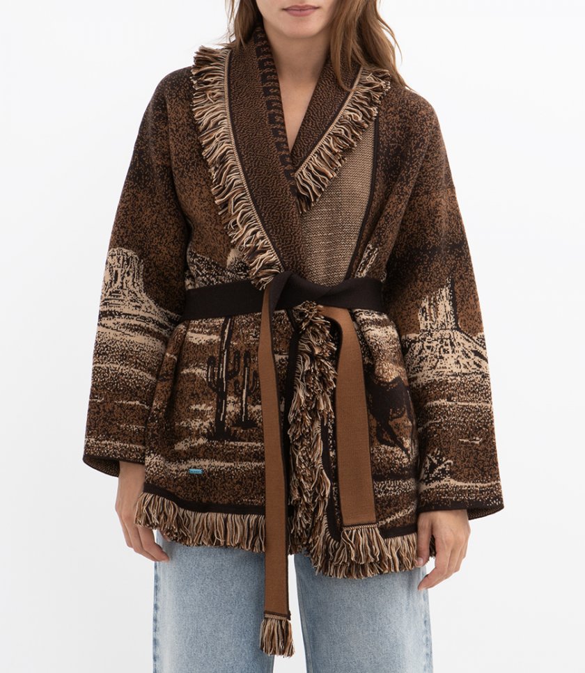 WILD WILD CARDIGAN COFFEE
