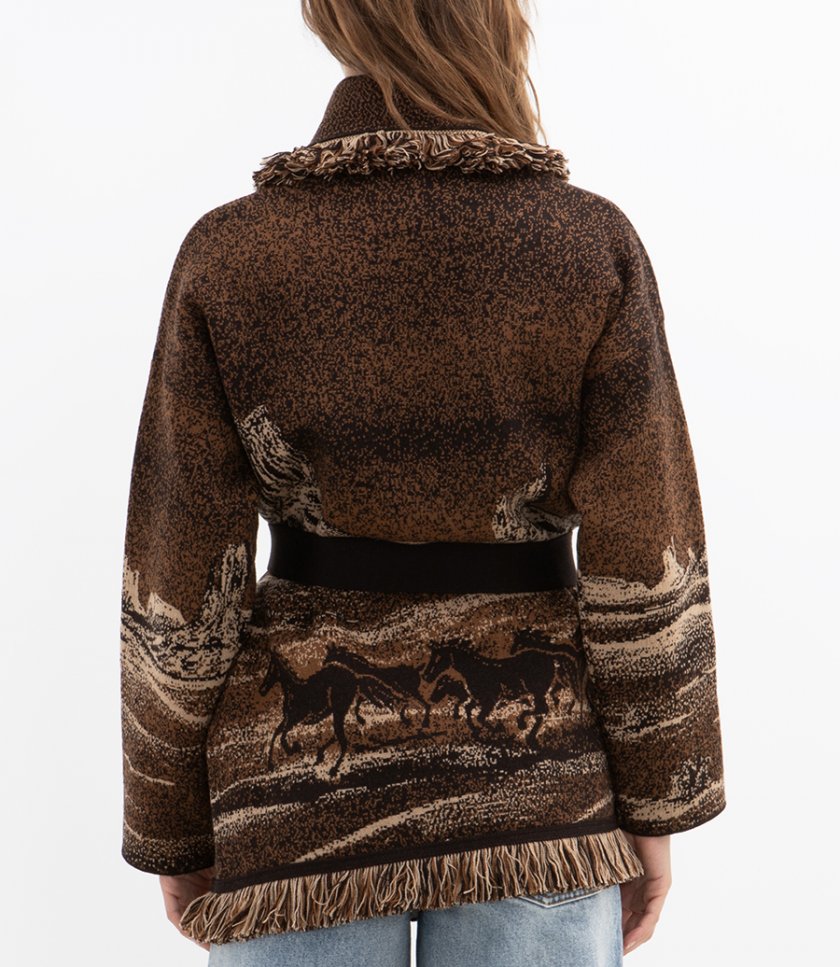 WILD WILD CARDIGAN COFFEE