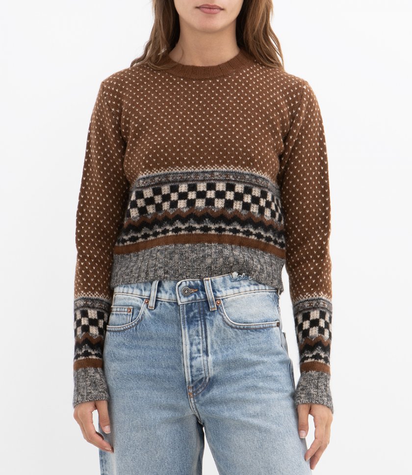 JOURNEY KNIT CROPPED PULLOVER