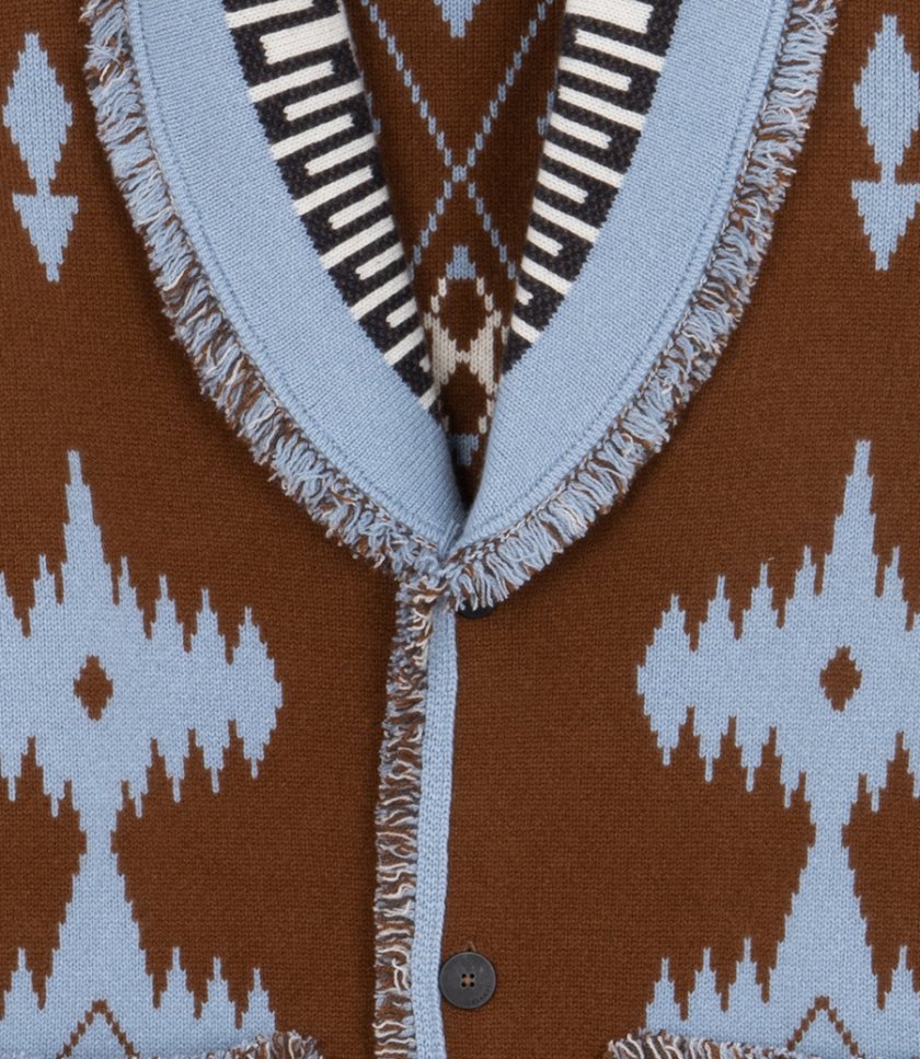 ICON JACQUARD CARDIGAN