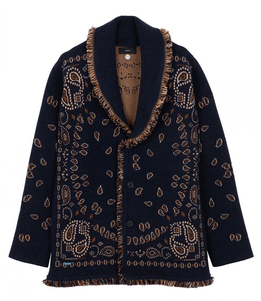 CARDIGANS - BANDANA JACQUARD CARDIGAN