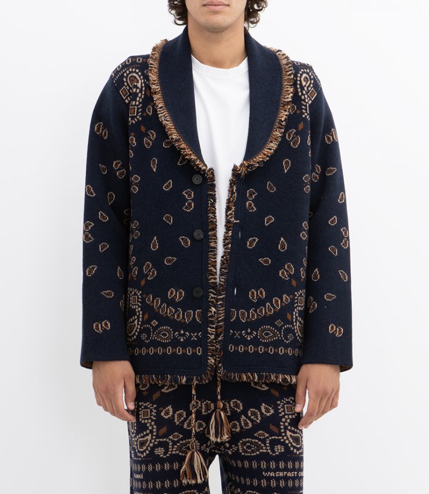 BANDANA JACQUARD CARDIGAN