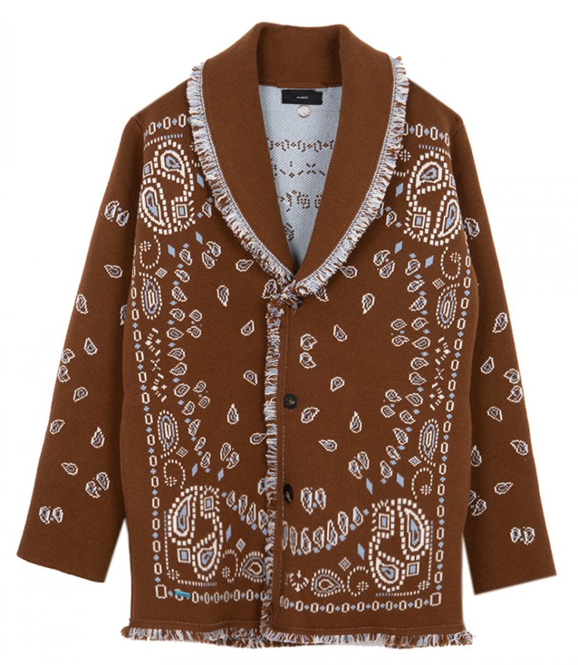 CARDIGANS - BANDANA JACQUARD CARDIGAN