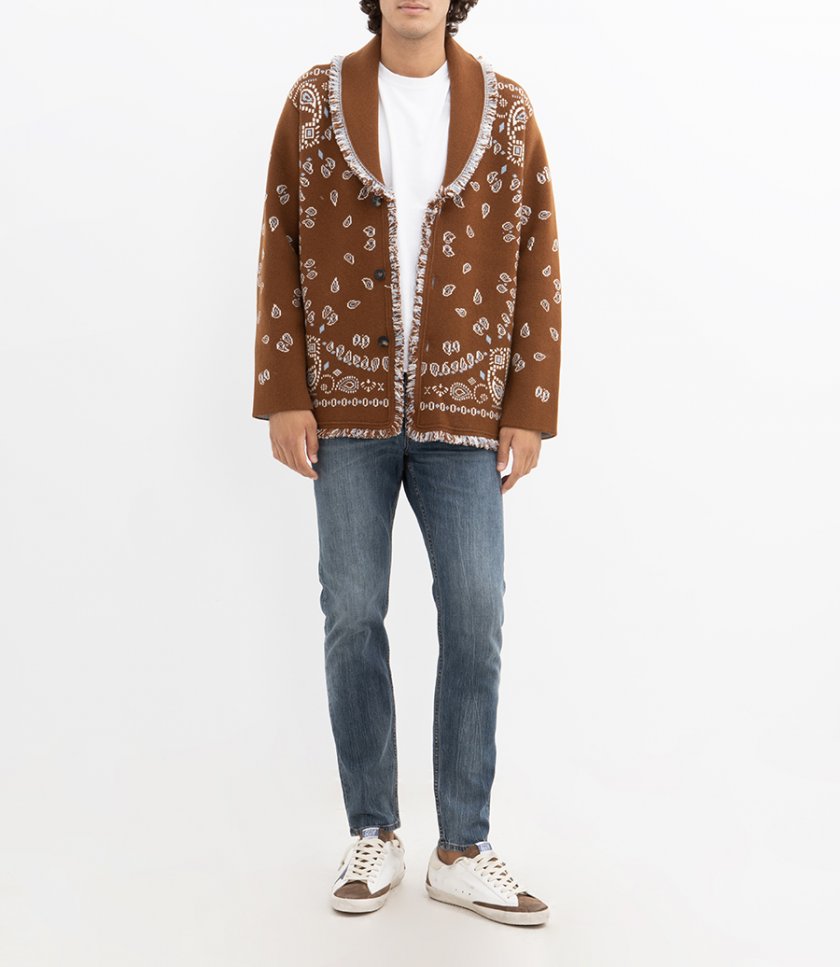 BANDANA JACQUARD CARDIGAN