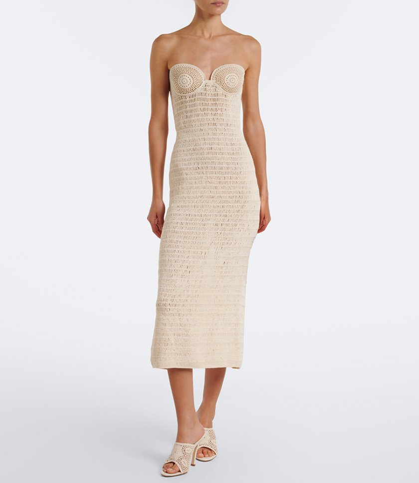 CORSET CROCHET MAXI DRESS